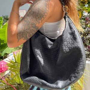 Black Gucci shoulder bag